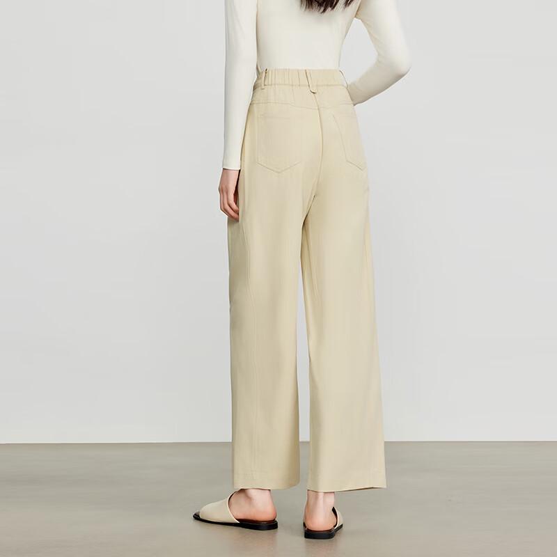 JOY SPEAKER 2025 Spring Women's High-Waist Straight Wide-Leg Casual Suit Pants