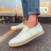 Men Leather Casual Shoes Slip On Loafers High Quality Comfortable Outdoor Walking Footwear Non Slip Sneakers Retro