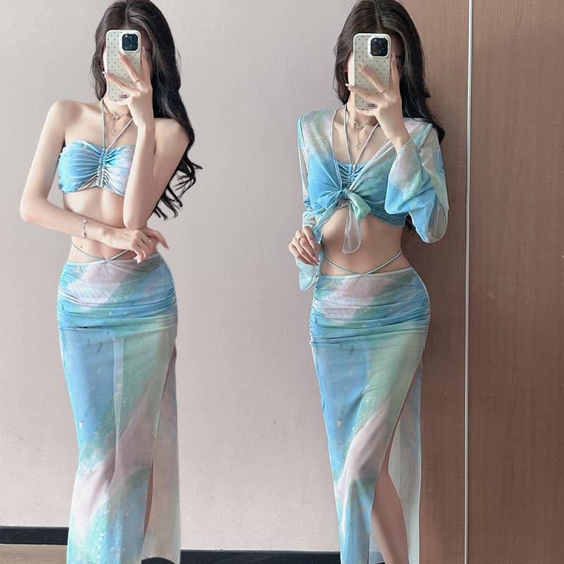 2025 Spicy Girl Thailand Beachwear: Four-Piece Bikini Set for Women