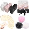 1Set Luxury Ribbon Gift Box 25cm Size Gift Wrapping Gadget Kit Colorful Box Lafite Grass Suitable for Party Souvenir Package ZYF