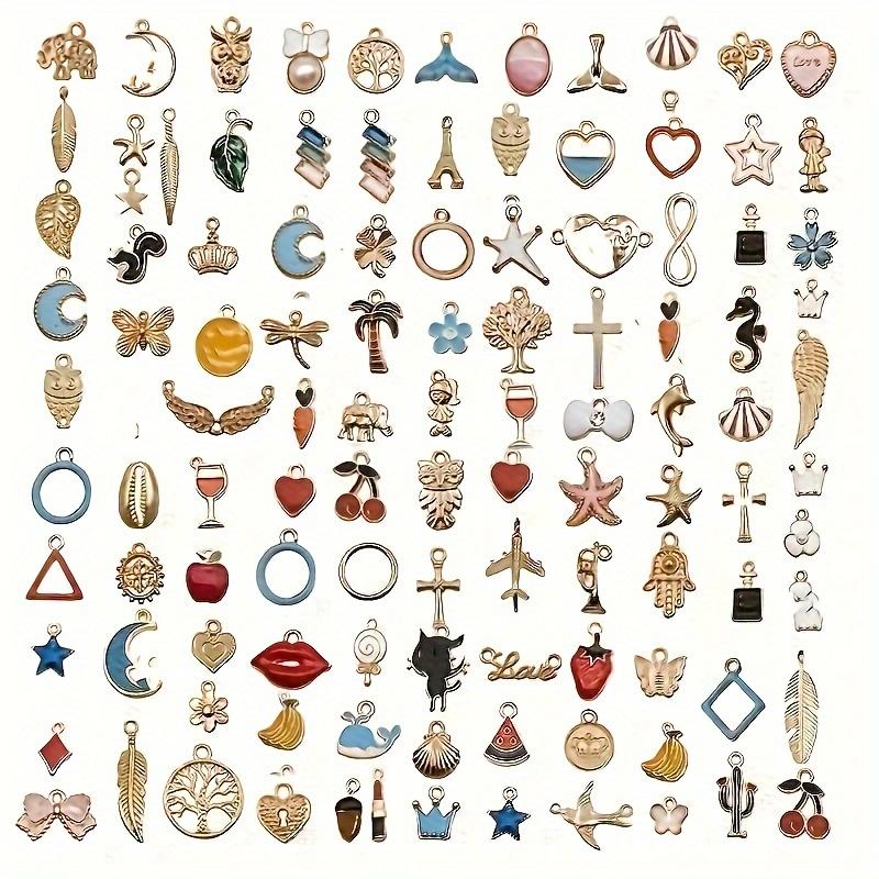 20/50Pcs/Lot Mixed Cartoon Animal Tree Enamel Creative Charms Exquisite Beads For Jewelry Making DIY Pendant Necklace Bracelet Earrings Chains