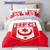 Pościel z wzorem Hallescher FC, Zestaw kołdry Poszewka na kołdrę Poszewka na poduszkę Domowy Prezent Urodzinowy (1 * poszwa na kołdrę + 2 * poszewki na poduszki, bez rdzenia)