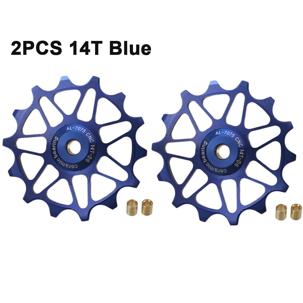 2 szt. 12T 14T Rowerowe Łożysko Ceramiczne Kółko Przerzutki Tylnej Rolka Prowadząca Napinacz Do SHIMANO SRAM DEORE GX Kółko Napinające Części Rowerowe