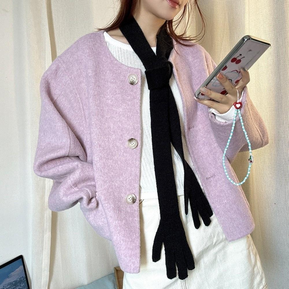 Acrylic Fibers Little Palm Scarf Lightweight Creative Belt Fashion Long and Thin Scarf  Unisex