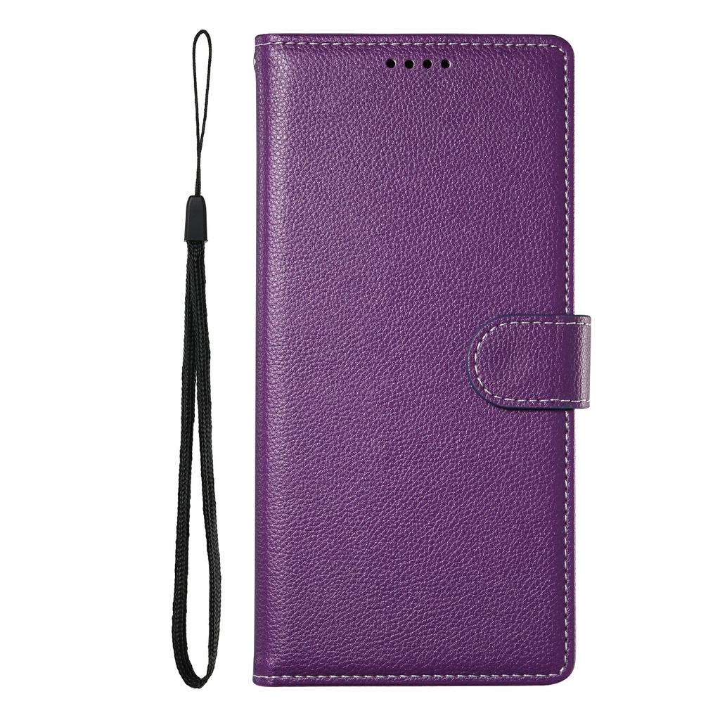 For Sony Xperia 1 VII Stand Case Litchi Texture Leather Wallet Phone Cover Magnetic Snap