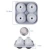 1-5PCS Golf Ball Shape Large Ice Ball Mold Silicone with Funnel Easy Release for Whiskey Bourbon Cocktails Home Bar Freezer Tray