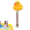 1 Stück Schwimmbadthermometer Ente Poolthermometer mit dünner Schnur bruchsicher niedlich sinkendes Poolthermometer