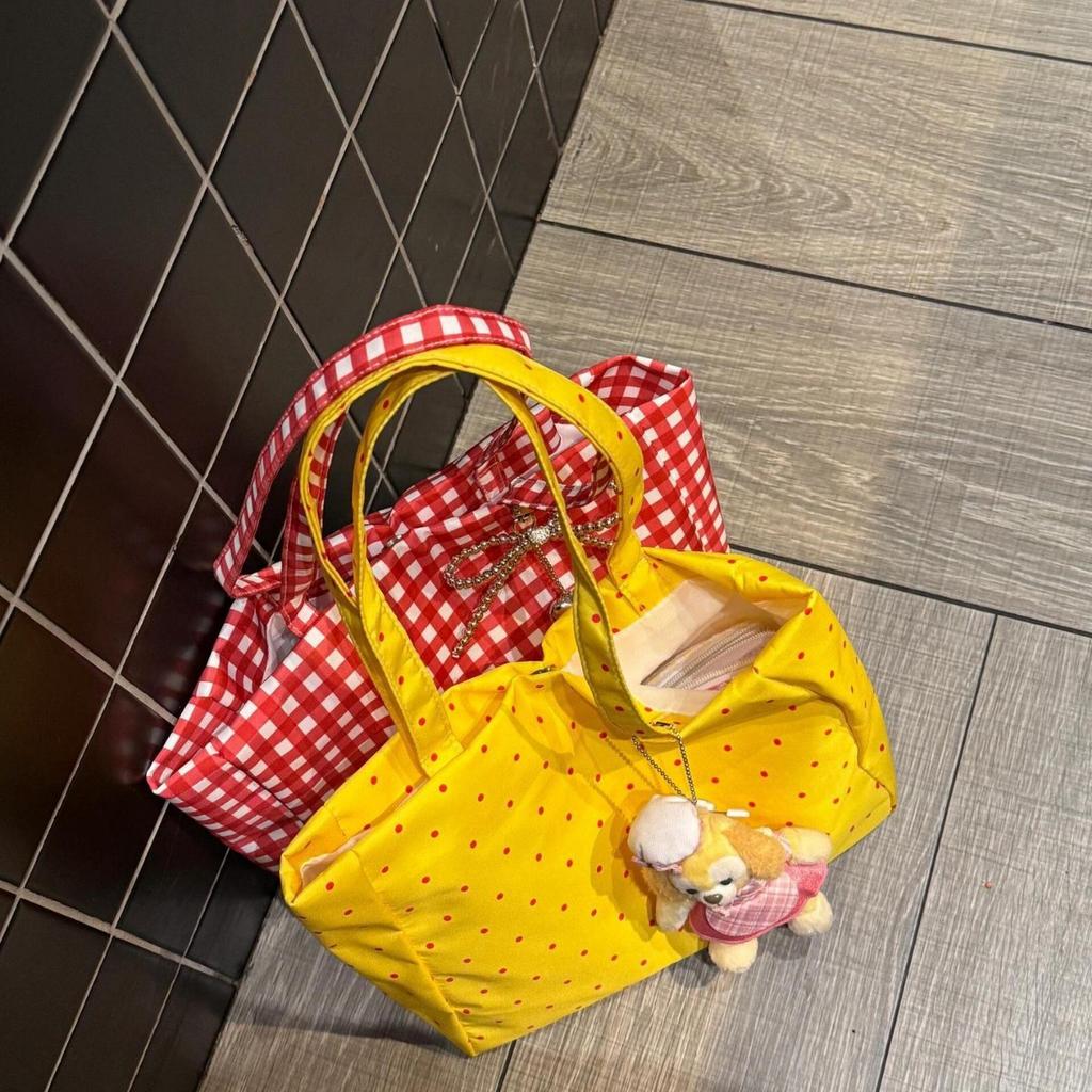 Women's Bag, Polka Dot Solid Color Large-capacity Women's Fashion Versatile Commuter Shoulder Bag