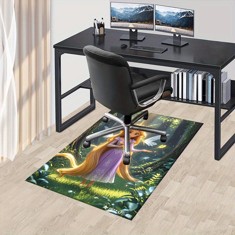 3D Printed Fairy Tale,Princess,Rapunzel Anti-Slip Rug - Machine Washable Office Rug for Living Room, Bedroom, Office - Multiple Sizes