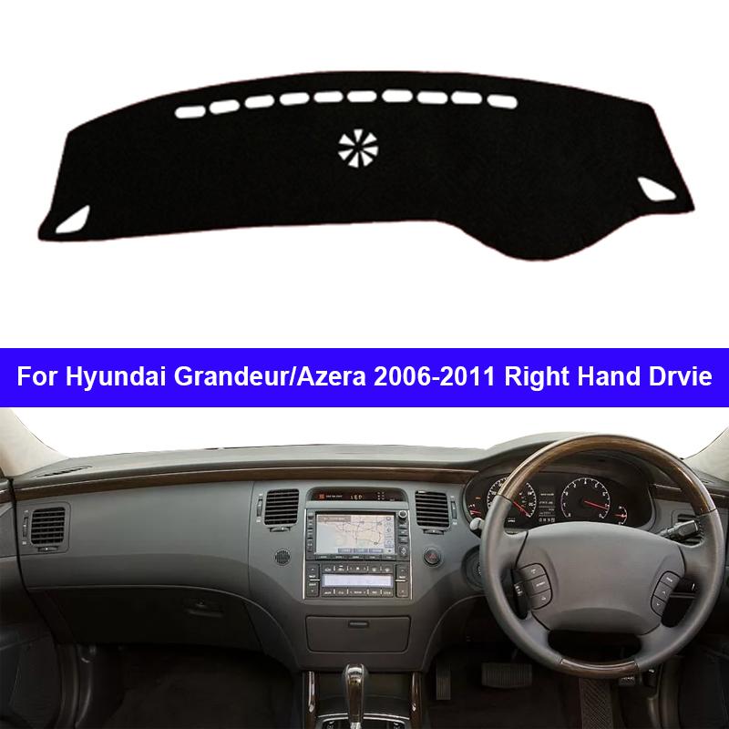 Car Auto Inner Dashboard Cover For Hyundai Grandeur Azera 2006 - 2011 LHD RHD Dash Mat Carpet Cape Dashmat Sunshade Anti-sun