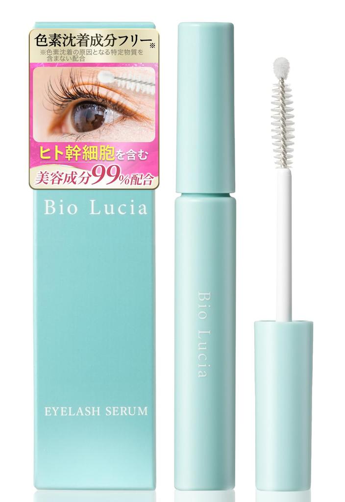 Bio Lucia Eyelash Serum, Eyelash Growth Serum, Eyebrow, Eye, and Under-Eye Care, 6mL x 1 Bottle