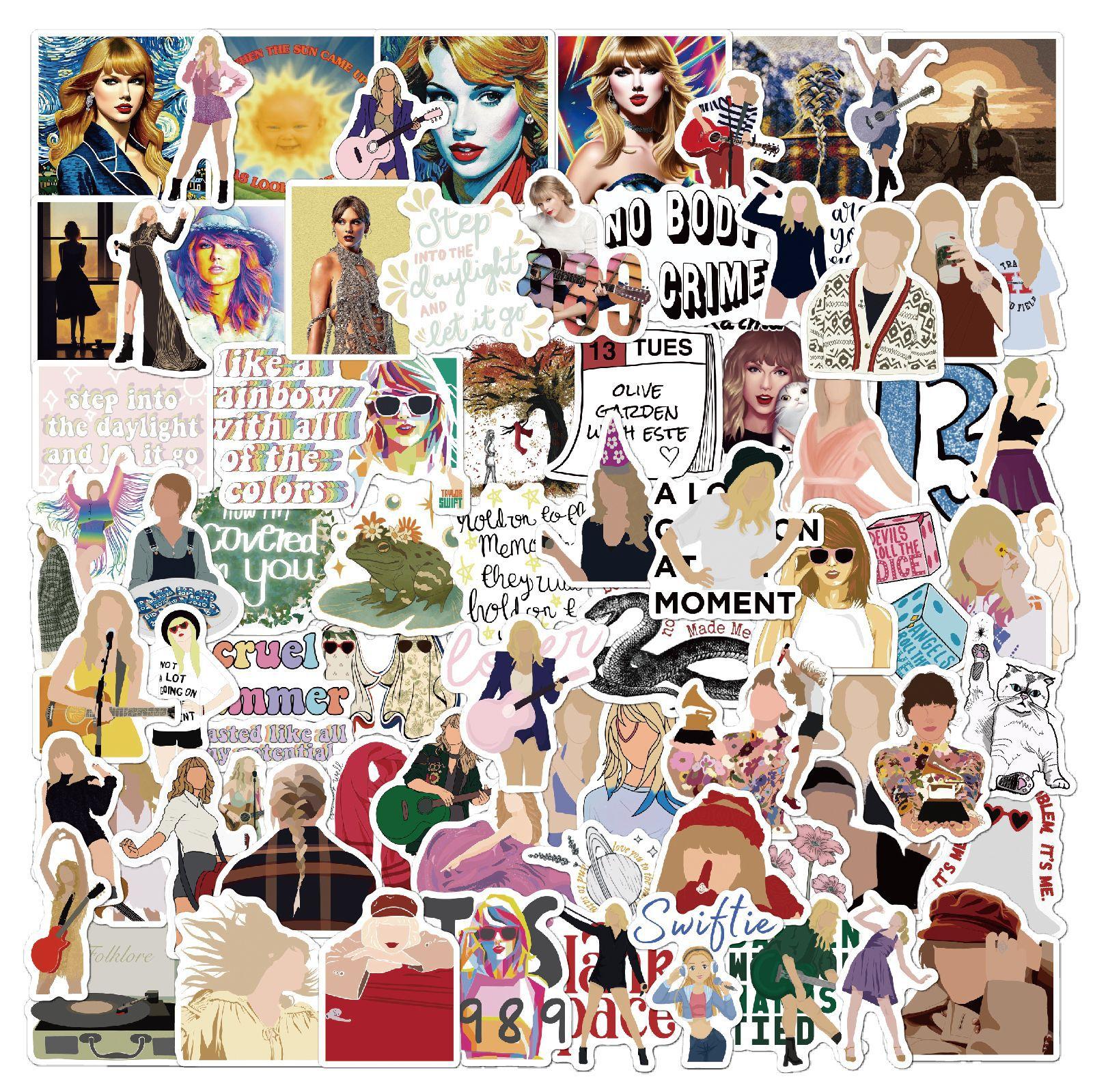 

100 Певица Тейлорсвифт Тейлор Свифт Наклейка Плесень Водонепроницаемая наклейка для мобильного телефона Планшет Водонепроницаемая наклейка