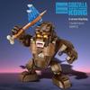 Penros Dinosaur Battle Puzzle: Godzilla vs. King Kong Gorilla - Compatible with Lego Blocks, Perfect Gift for Boys