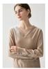 Kaschmir V-Ausschnitt Quasten Pullover - Herbst/Winter 2026 Damen Locker Elegant Schlankmachendes Oberteil.