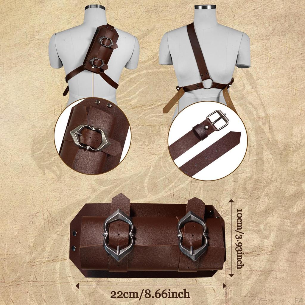 - Shoulder Scabbard, Adjustable Strap, PU, Retro Style, Cosplay Jewelry, Rapier Holder for