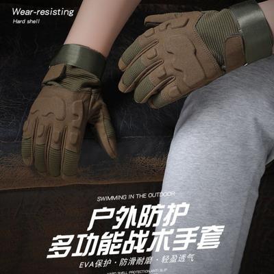Tactical Gloves Outdoor Sports Riding Half Finger Mountaineering Military Fans Non-slip Wear-resistant Training Field Full Finger Touch Screen Gloves