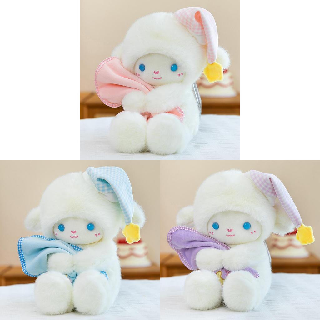 Sleepy Sheep Plush Toy With Pp Cotton Filling For Kids Bedtime Comfort And Gift
