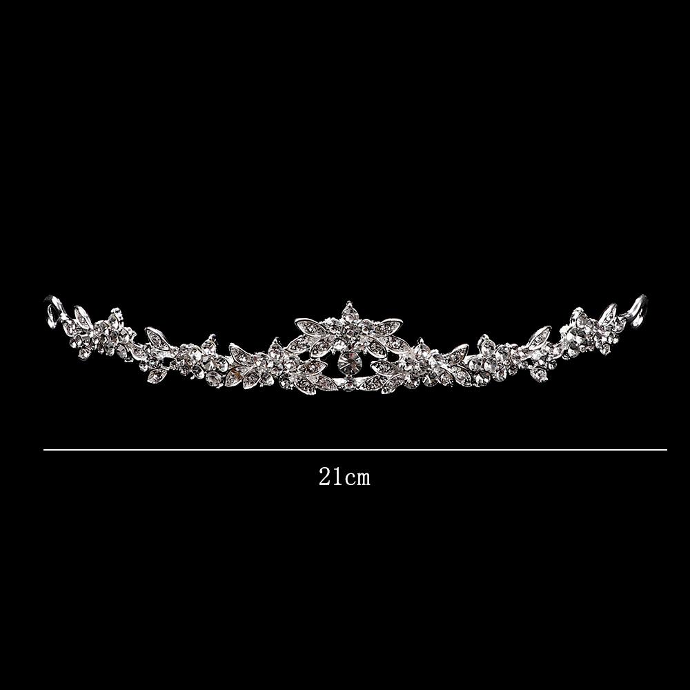 Fashion Bands Hair Rhinestone Bridesmaid Crown Bridal Flower Prom Wedding Headband Headpiece Tiara