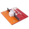 Aluminium Router Table Insert Plate Woodworking Trimmer Electric Wood Milling Flip Plate With Miter Gauge for DIY Working Benche