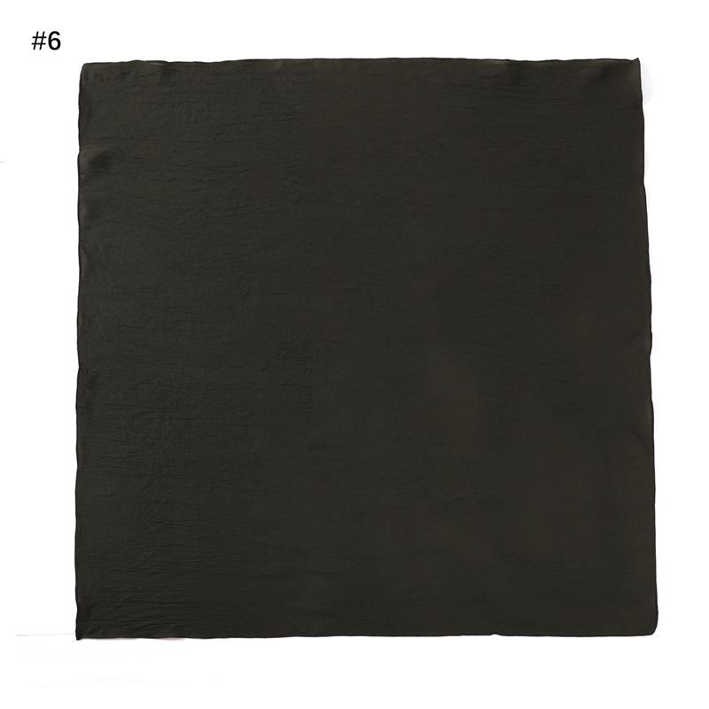 Ramadan Tinta Unita Quadrato 90cm Viscosa Hijab Sciarpa Donna Unicolore Musulmana Copricapo Sciarpe Musulman Fascia per Capelli Turbante Islamico Sjaal