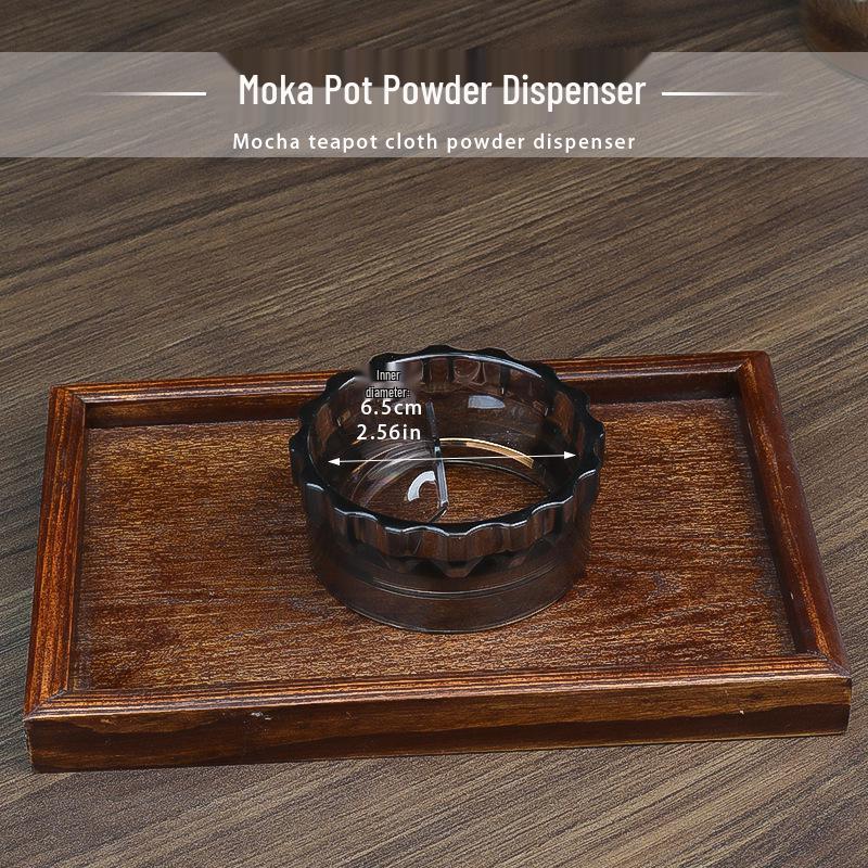 Moka Pot Powder Distributor & Collector Set - Coffee Accessory Kit for Pressed Powder Filling