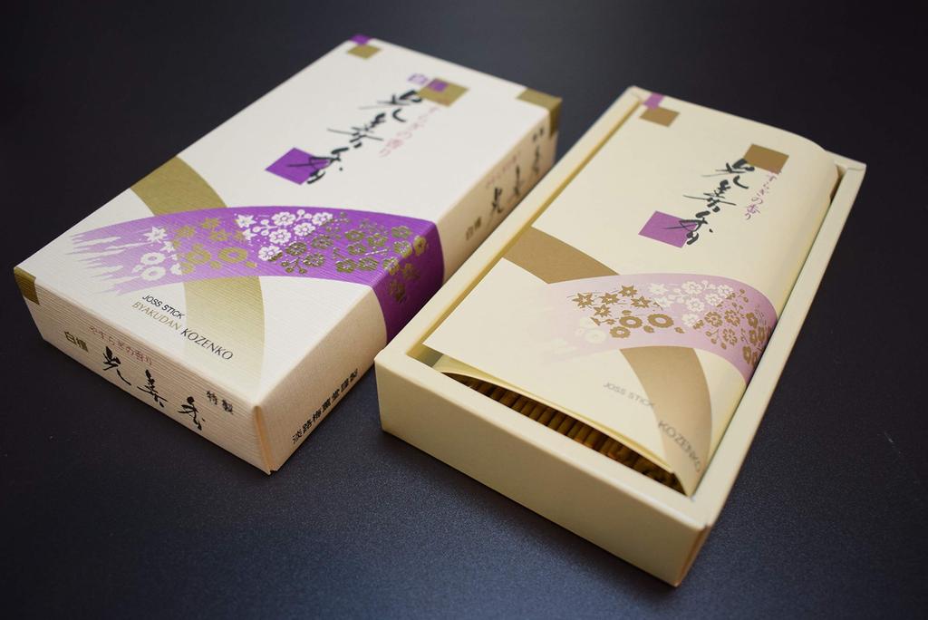 Awaji Baikondou Incense Sticks, Byakudan Kozenko #128
