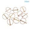 10/20/30 Pezzi 6*50mm Acciaio Spinotto di Sicurezza Robusto Gancio ad Anello per Rimorchio Trattore Bicicletta Passeggino Carico per Fattoria Prato Giardino Camion
