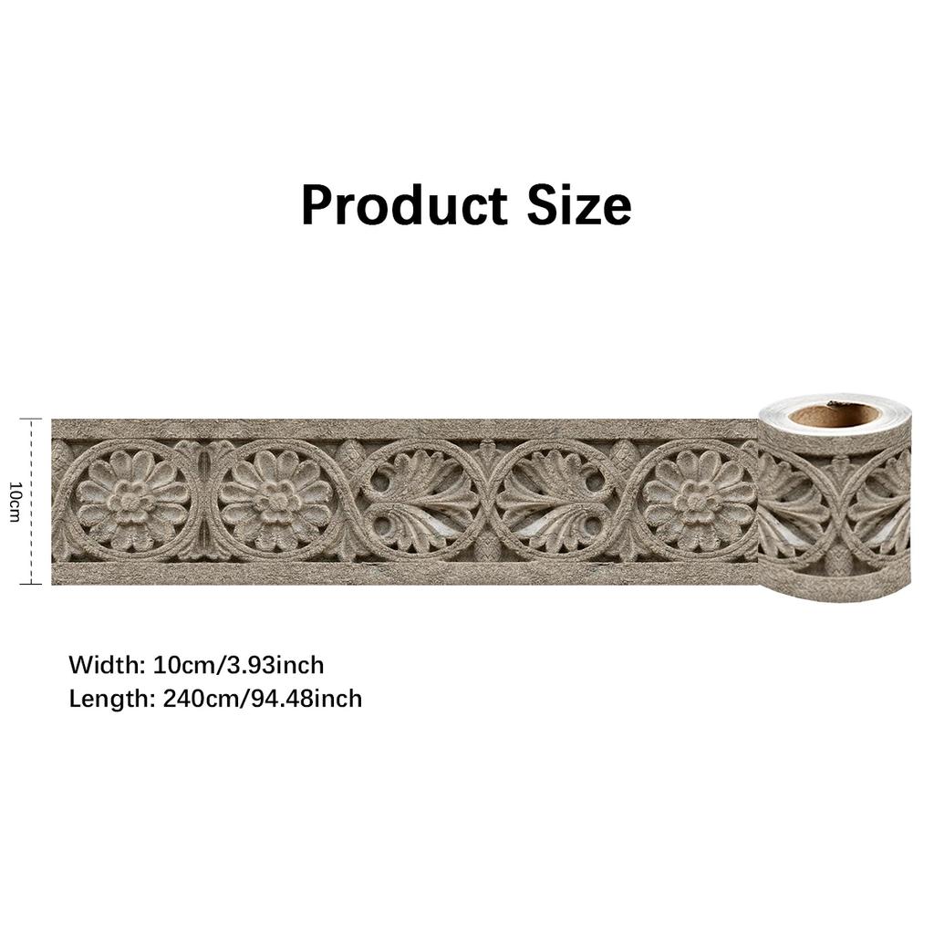 Eco-Friendly PVC Wall Panels, Peel & Stick Baseboard Trim, Decorative Skirting for Home Interior, Non-Toxic DIY Decor Art
