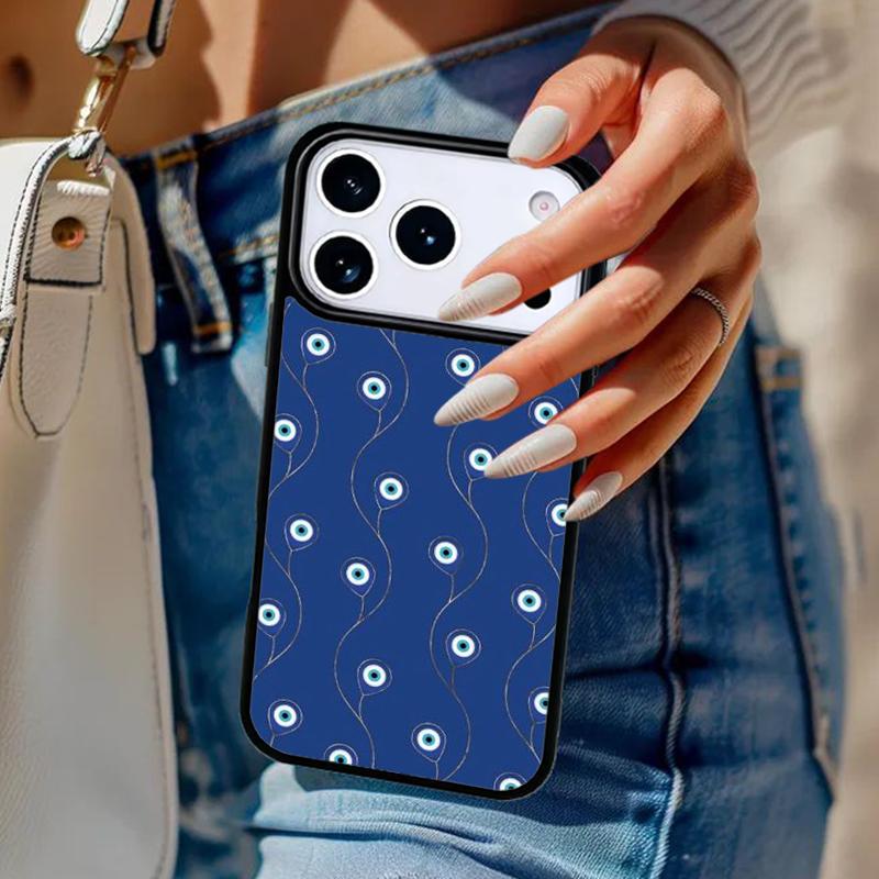 Evil Eye print Phone Case For iPhone 17 Air 14 15 13 12 Max Cover For Apple 14 15 16 16e 11 Pro Max Plus