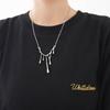Wassertropfen Lavakette Damen Sommer Leichter Luxus Nischen-Design-Sinn Trend Kalter Wind Hip-Hop Pulloverkette Schmuck