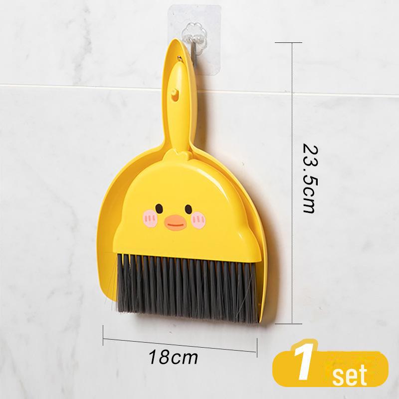Kids' Yellow Duck Mini Broom & Dustpan Set - Adorable Sweeping Toy for Children