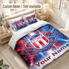 Custom Name Bedding Set 3 PiecesStoke City FC Print Duvet Cover + 2 Pillowcases Soft Bed Decor