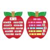 Kids English Phonics Learning Pocket Chart Apples Theme Essential For Early English Education, Boosts Literacy. Classroom