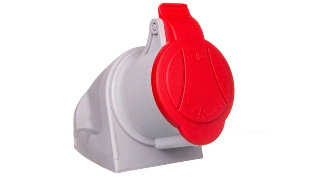 Gniazdo Stałe 32A 4P 400V Czerwone Mini Gsm 32/4 Ip44 921866