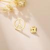 Teamer Peace Symbol Brooch For Men Women Stainless Steel Suit Badge Lapel Pin Pacifism Against War Accessories Gift
