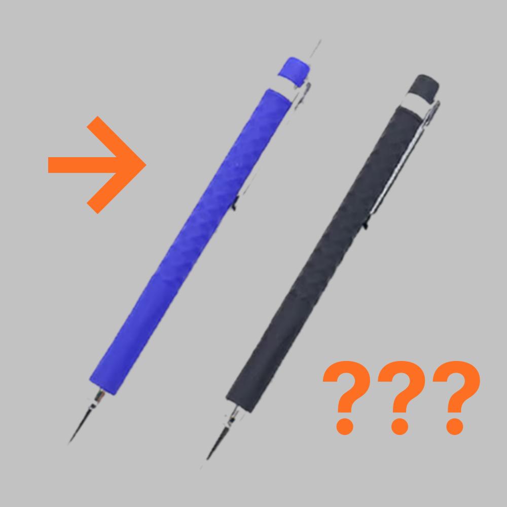 

Набор из 2 механических карандашей с резиновым рельефом (2P) – Высококачественный механический карандаш с резиновым покрытием и тиснением