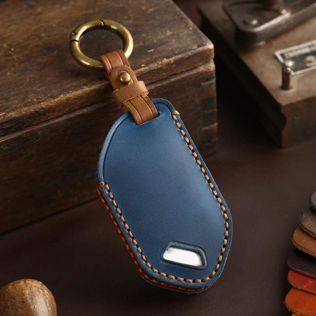 3 4 5 6 7 8 9 Bottons New Smart Remote Key Leather Car Key Case Cover for 2024 Kia Carnival EV9 Picanto GT Line Car Accessories