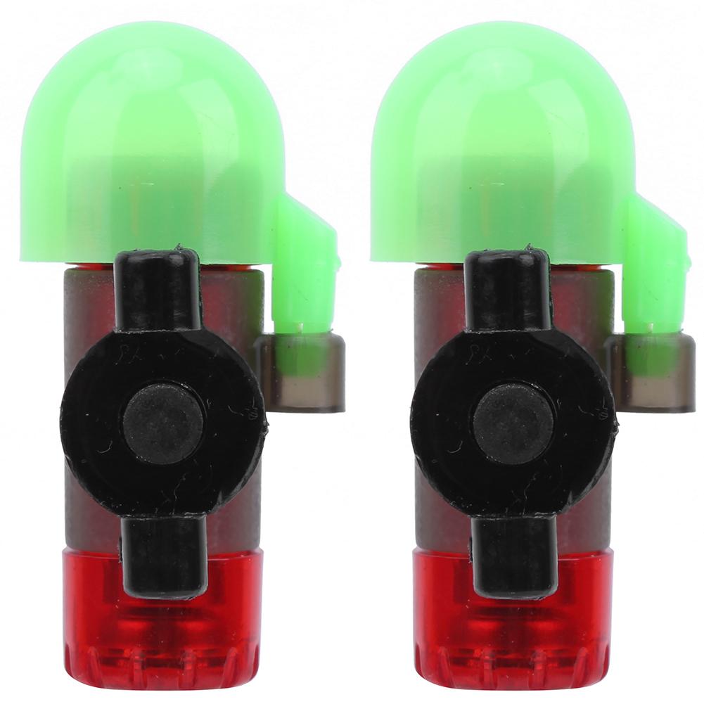 2 Sets Night Fishing Sensor Light Rod Alarm LED Signal Sensitive Locking Pole Type