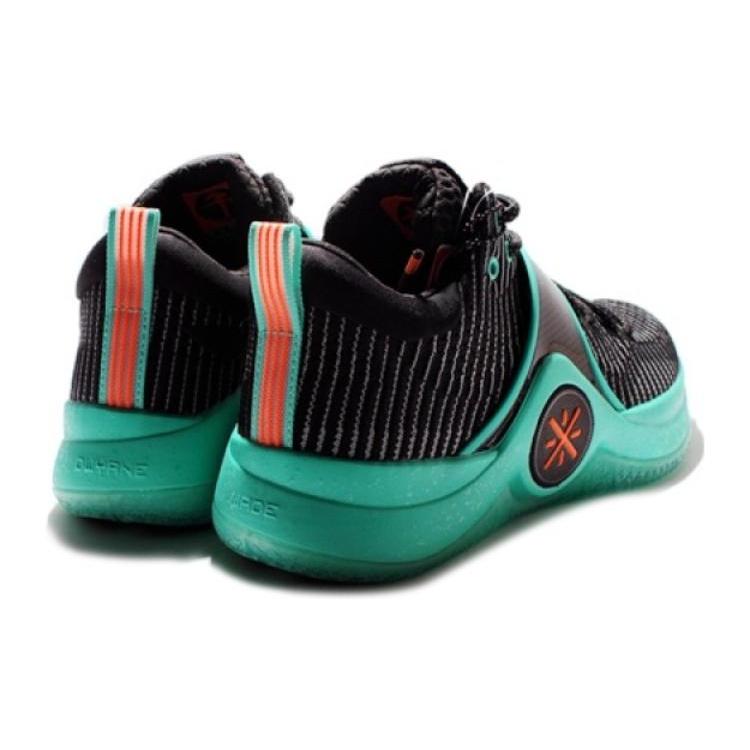 Li Ning WOW 6 Slip Resistant Abrasion Resistant Low top Basketball Shoes Men's Green Black ABAM089-84