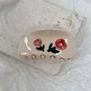 Hairpin Acetic Acid Shark Clip Rhinestone Back Head Hair Grab Cute Rose Flower Hair Claw  Travel
