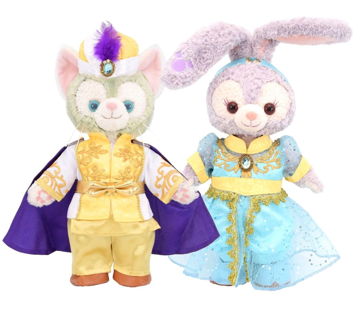 

Teddy Bear Mail Order Alice Stella Lou & Gelatoni Outfit Costume Aladdin Jasmine & Prince Ali (No Body) Small Size (Set of 2)