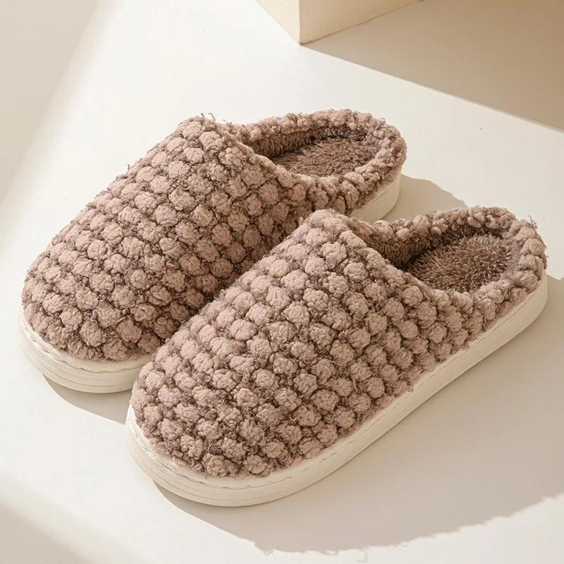 

Модные Повседневные Пушистые Женские Тапочки Плоские Зимние Плюшевые Женские Туфли Роскошные Дизайнерские Пушистые Меховые Шлепанцы Для Дома Элегантная Обувь Мягкая Подошва 44-45 коричневый