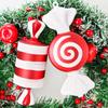 16cm Large Candy Pendant Christmas Decorations Wedding Decorations Red and White Painted Gold Party Decorations Home Decorations