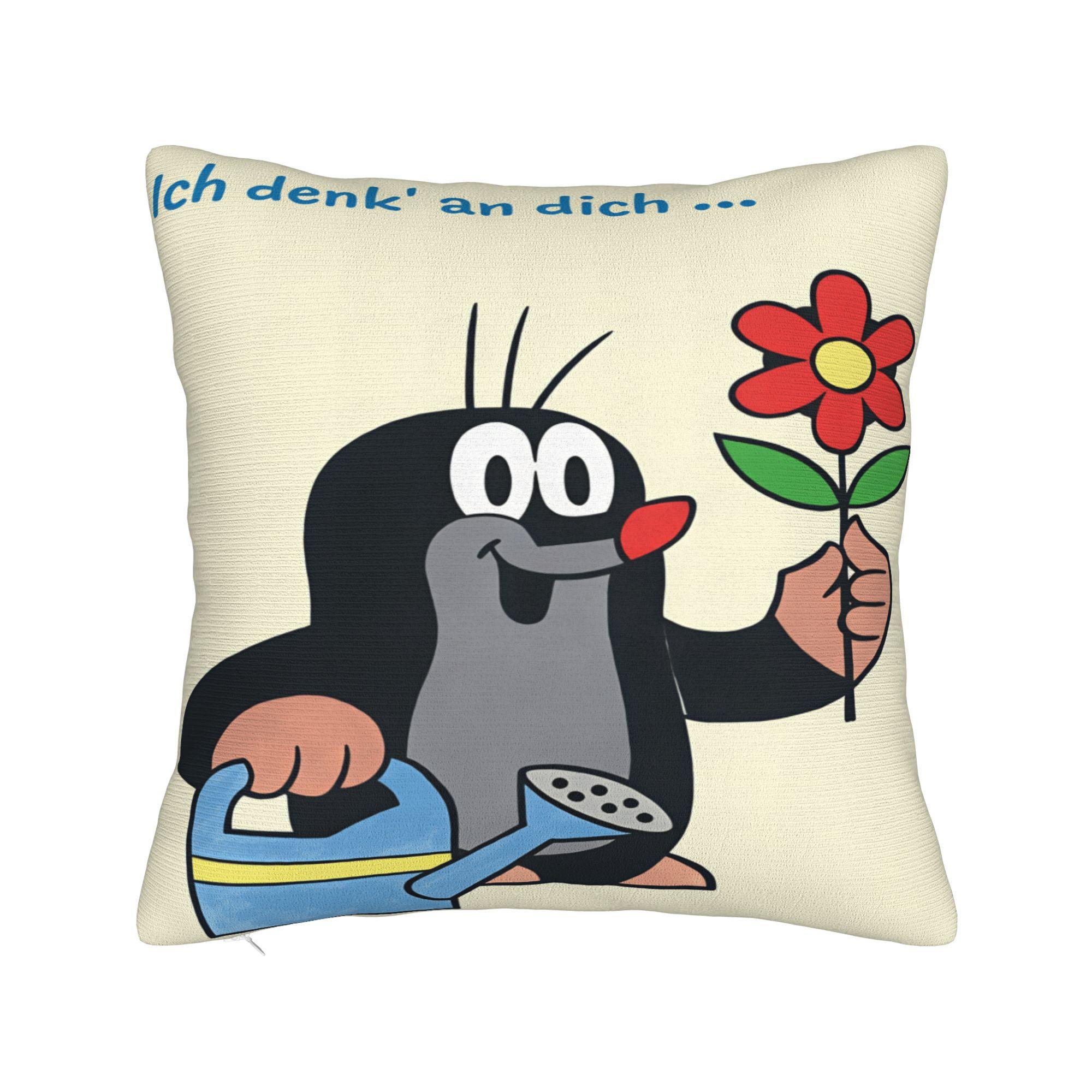De Kleine Muis Krtek Kussensloop Zachte Kussensloop Retro Trendy Kussensloop Voor Stoel Bank Huisdecoratie 50x50cm