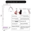 24" U-Shaped LED Beauty Lamp with Floor Stand for Nail, Tattoo, and Eyebrow Art.