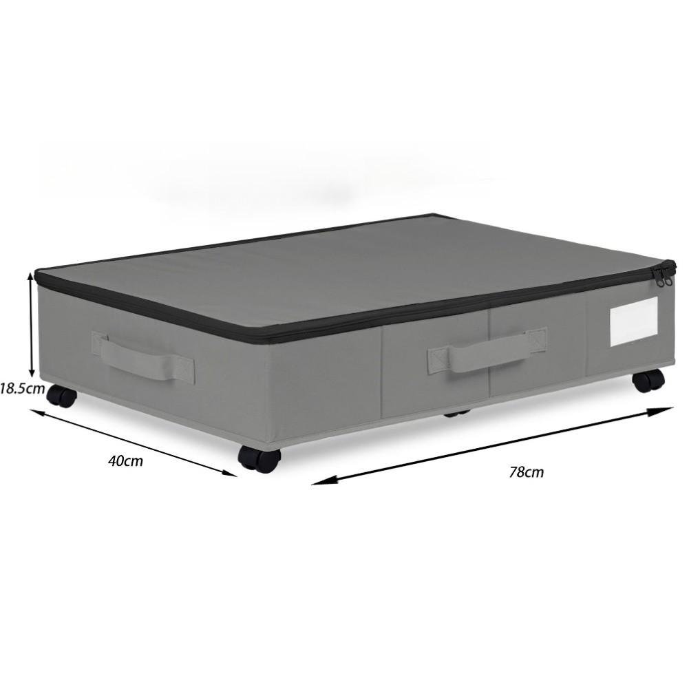 Foldable Organizer Underbed Storage Box Easy Mobility