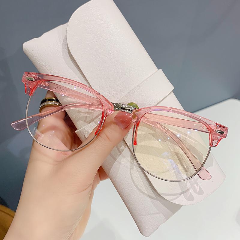 New Transparent Computer Glasses Frame Women Men Anti Blue Light Round Eyewear Blocking Glasses Optical Spectacle Eyeglass