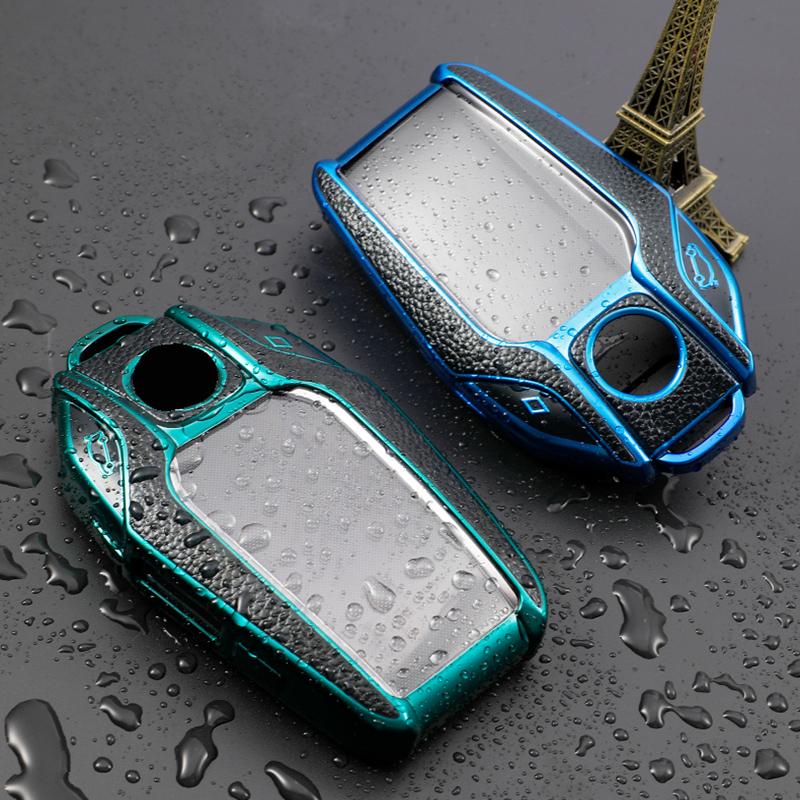 For BMW 5 7 Series G11 G12 G30 G31 G32 I8 I12 I15 G01 X3 G02 X4 G05 X5 G07 X7 Car Smart Key Case Protective Cover Shell Bag
