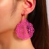 Creative Colorful Hollow Earrings Set for Women Fashion Ethnic Personality Geometric Alloy Dangle Earring Vacation Party Jewelry