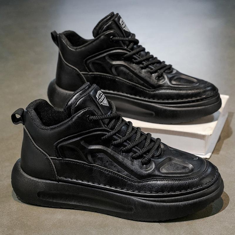 Shoes Autumn New Breathable High-top Martin Boots Thick-soled Non-slip Sneakers Casual Dad Shoes